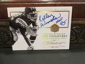 Panini Flawless Gold Signatures Autograph Chargers Kellen Winslow 05/10  2014 - Picture 1 of 4