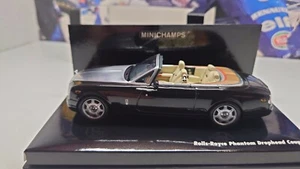 MINICHAMPS - ROLLS-ROYCE PHANTOM DROPHEAD COUPE - BLACK - 1/43 SCALE MODEL CAR - Picture 1 of 10