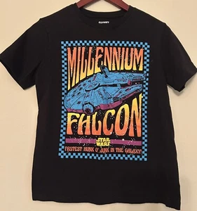 Star Wars Millennium Falcon Shirt Youth Size XL 14 - 16 Black Old Navy - Picture 1 of 3