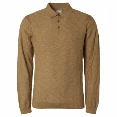 No Excess Hombre Polo Camisa Braun 22211149 045 Desert - Imagen 1 de 2