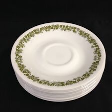 Set Of 10 Vintage Corelle By Corning  SPRING BLOSSOM CRAZY DAISY Saucers 6”