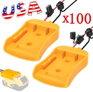 Power Connector DIY Battery Adapter Holder Dock For DeWalt 18V/20V Max Battery - Picture 1 of 15
