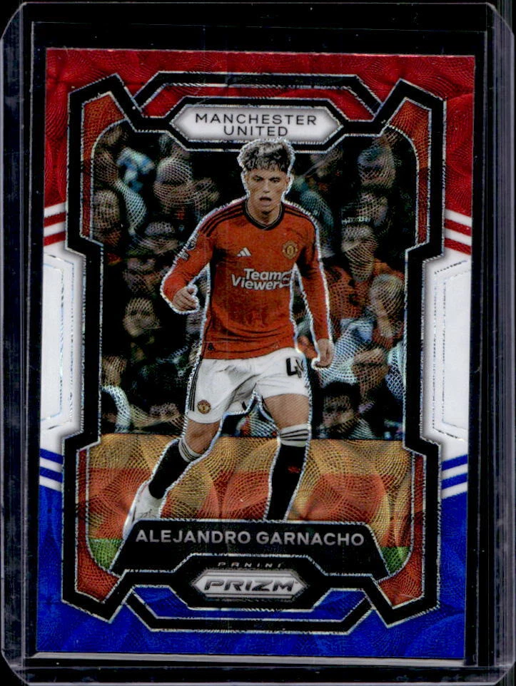 2023 Prizm Premier Alejandro Garnacho Choice Red White Blue Prizm #50 Manchester