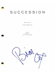 Autografo firmato Brian Cox successione sceneggiatura pilota completa - Logan Roy - Foto 1 di 2