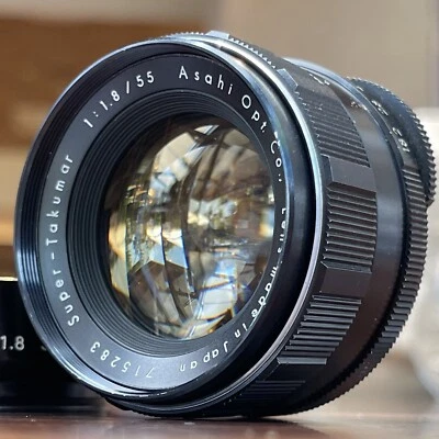 Rare Early model [Exc+3] Asahi Pentax Super-Takumar 55mm f/1.8 M42 Japan 6786 - Image 1 of 4