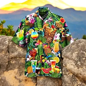 Tropical Fruit All Over Printing Hawaiian Shirt - Picture 1 of 2