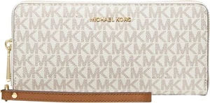 Michael Kors Jet Set Travel Large Continental Wallet Wristlet MK - All Colors ! - Picture 1 of 23