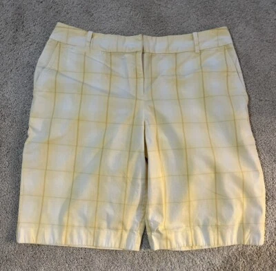 Pantalones cortos elásticos Izod para mujer talla 8 amarillos Foto 1 de 3