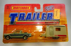 Matchbox Superfast Two-Pack 123 BMW 323i Cabrio & Caravan "Trailer" Karte - Picture 1 of 5