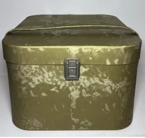 Großer Vintage 60’er Ära MCM Retro Perücke Hut Reisekoffer Box Koffer Gepäck - Bild 1 von 9