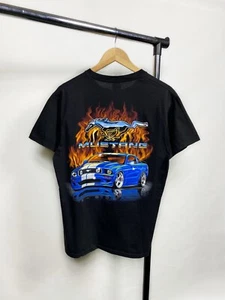 Racing Mustang Vintage T Shirt Big Logo NASCAR - Picture 1 of 7