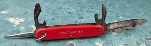 Vintage Red Colonial Forest-Master Folding Pocket 4 Blade Knife, Made in USA - Picture 1 of 7