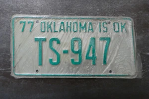 Oklahoma (TS947) American License Number Plate Collecting Craft Hobby - Picture 1 of 2