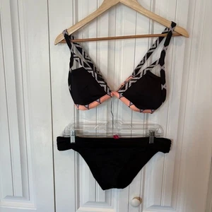 Conjunto de bikini negro Victoria’s Secret talla grande - Imagen 1 de 9