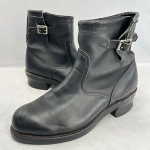 Black Chippewa Single Buckle Engineer Boots 27871 size 8E - Picture 1 of 15