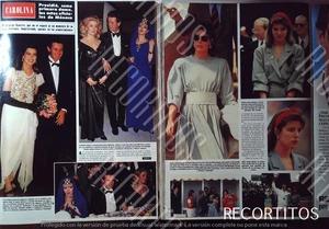 CLIPPINGS CAROLINA DE MONACO ISABEL ADJANI ISABELLE CATHERINE DENEUVE CASHIRAGHI - Picture 1 of 1