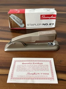 Vintage NOS Swingline Stapler No. 27 Tan - Picture 1 of 7