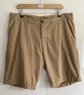 Shorts Masculino Cintura 36" H&M Bolsos Marrom Divididos Verão Casual Botão Fly Cargo - Imagem 1 de 4