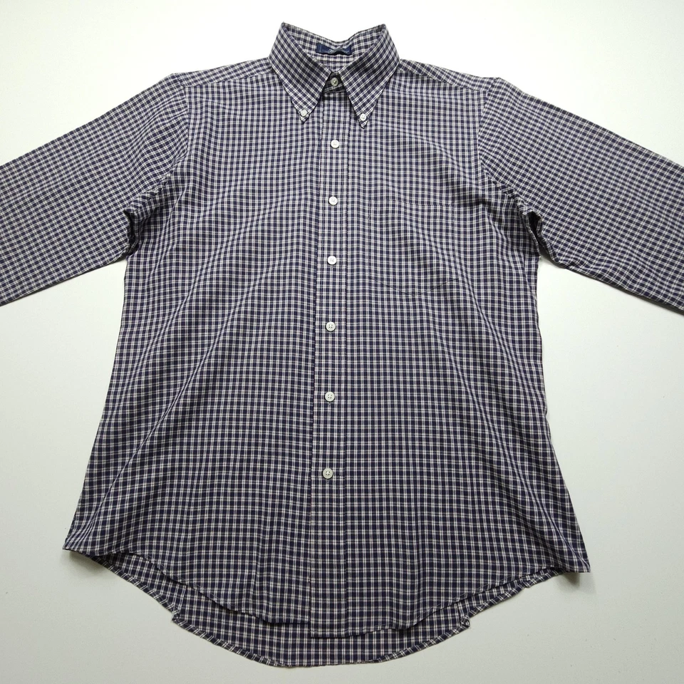 De Colección Patrick James Gant Camisa de Hombres Camisa Grande Azul Rojo Blazer a Cuadros Ajuste L Foto 1 de 4