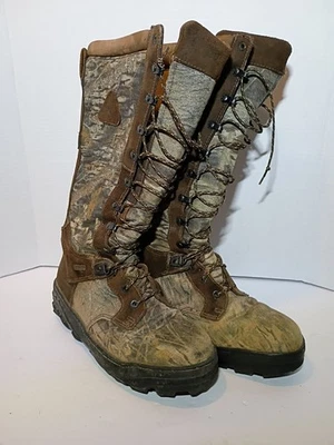 Rocky Snake Waterproof Boots Mens 9.5W Camo Gore-Tex 16" Hunting 7545  - Image 1 of 4