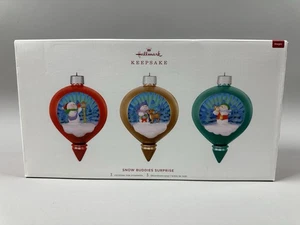 Hallmark Snow Buddies Surprise 2019 3er Set Ornamente, Neu in OVP, Light & Sound Magic - Bild 1 von 5