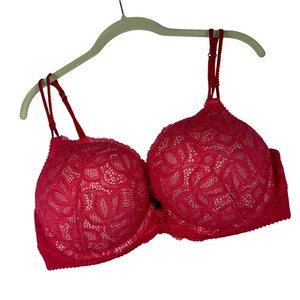 Sujetador Victoria's Secret Bombshell rojo encaje push up talla 38C - Imagen 1 de 9