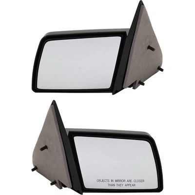 Mirrors Manual Glass Adjust For 88-99 Chevy K1500 88-99 C1500 LH RH Paintable - Image 1 of 4