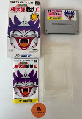 Super Momotarou Dentetsu III Nintendo Super Famicom SNES Game Boxed With Manual - Image 1 of 4