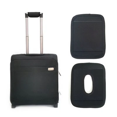 Housse De Poignée De Valise En Néoprène Noir 11x15cm Protection Universelle Pour - Photo 1/4