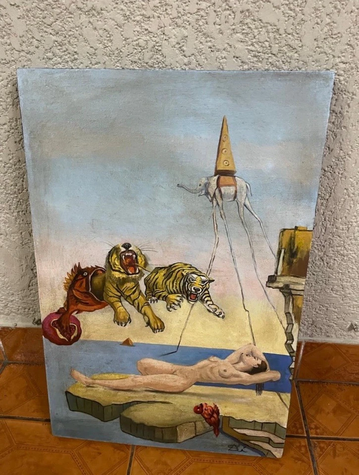 PINTURA AL ÓLEO ARTISTA SALVADOR DALÍ Foto 1 de 4