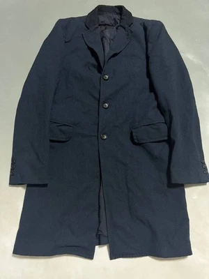 AD2015 COMME des GARCONS HOMME Puckering Chesterfield пальто темно-синий размер S - Изображение 1 из 4