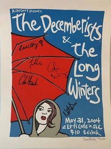 The Decemberists BAND SIGNED by Leia Bell 1st 2004 - Picture 1 of 2