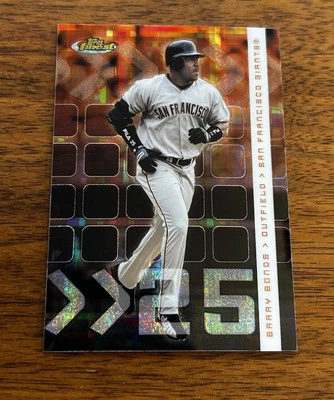 2002 BARRY BONDS FINEST XFRACTOR #19 GIANTS  /299 - Image 1 of 2