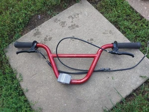 Retro Dk BMX Jamie Bestwick Handlebars Red Solid 27x8in - Picture 1 of 9