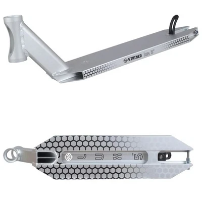 Striker Lux Five Stunt Scooter Trick Tret Roller Park Deck Argento - Immagine 1 di 3