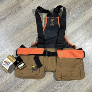 NEW Browning Upland Vest Bird "Pheasants Forever” Embroidered Adjustable Orange - Picture 1 of 12