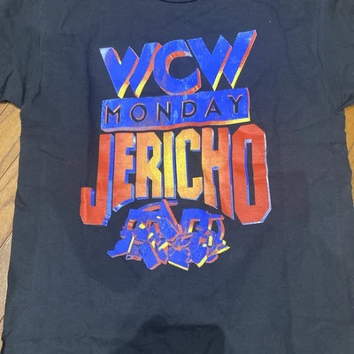 Camisa vintage WCW Monday Chris Jericho Anonymous Jerichoholics novo tamanho médio - Imagem 1 de 4