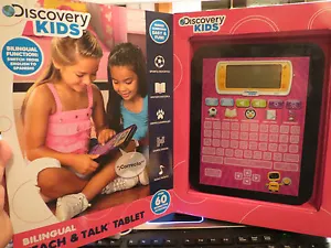 Discovery Kids Bilingual 'Teach and Talk' Tablet - Pink - Picture 1 of 2