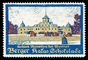 Germany Poster Stamp - Berger Kakao - Belvedere Palace, Weimar - Suchodolski - Picture 1 of 1