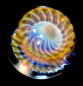 RYAN WHITMORE GLASMARMOR/1,552" - ZARTE TRANSPARENTE TOP - TÜRKIS, ROSA, PFIRSICH + - Bild 1 von 9