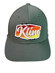 Klim Script Hat Cap Snapback Light Gray 3D Embroidered Logo OSFM - Picture 1 of 8