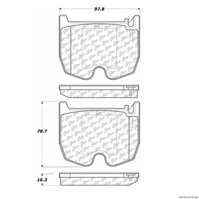 梅赛德斯-奔驰 centric 前盘制动垫 (104.09830) — 第 1/4 张图片