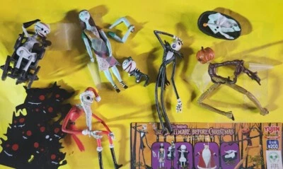 Ultra RARE Yujin Nightmare Before Christmas Mini Figures Jack, Sally, Zero etc. - Image 1 of 4