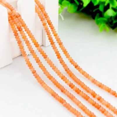 10 Strand 2x4mm Natural Red Aventurine Rondelle Gemstone Abacus Loose Beads 15" - Изображение 1 из 4