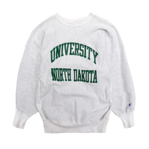 Vintage North Dakota Fighting Hawks Champion Reverse Weave Sweatshirt 2XL NCAA Cover