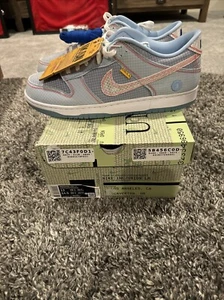 Size 13 - Nike Dunk Low x Union LA Passport Pack - Argon - Picture 1 of 8