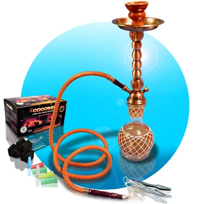 Shisha Wasserpfeife Hookah Kaffee SET + Zubehör wählbar Ibrim 47cm Schlauch WP15 - Bild 1 von 3