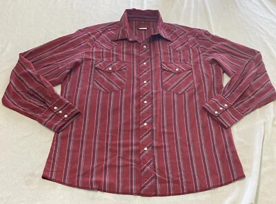 Camisa De Colección Rustler Perla A Presión Colas X Manga Larga Talla Grande Usada en Excelente Condición Foto 1 de 4