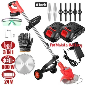 Cordless Electric Weed Lawn Eater Edger Yard Grass String Trimmer Cutter Mower - Picture 1 of 23