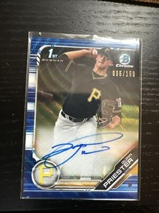 2019 Bowman Draft Chrome QUINN PRIESTER 1st Rookie BLUE REFRACTOR #035/150 RC SP